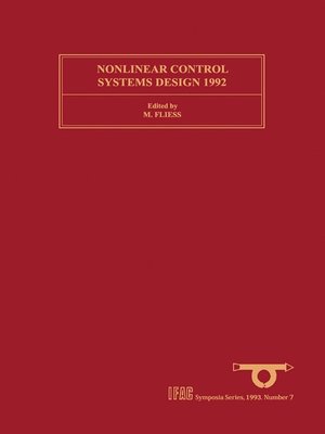cover image of Nonlinear Control Systems Design 1992